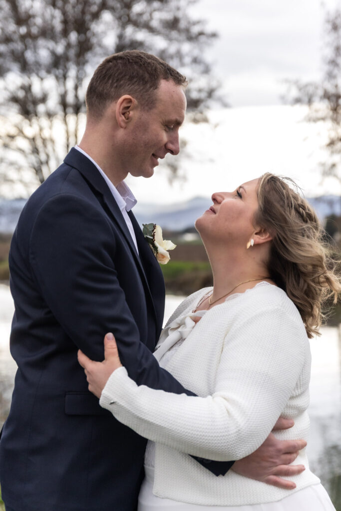 mariage regard tendre