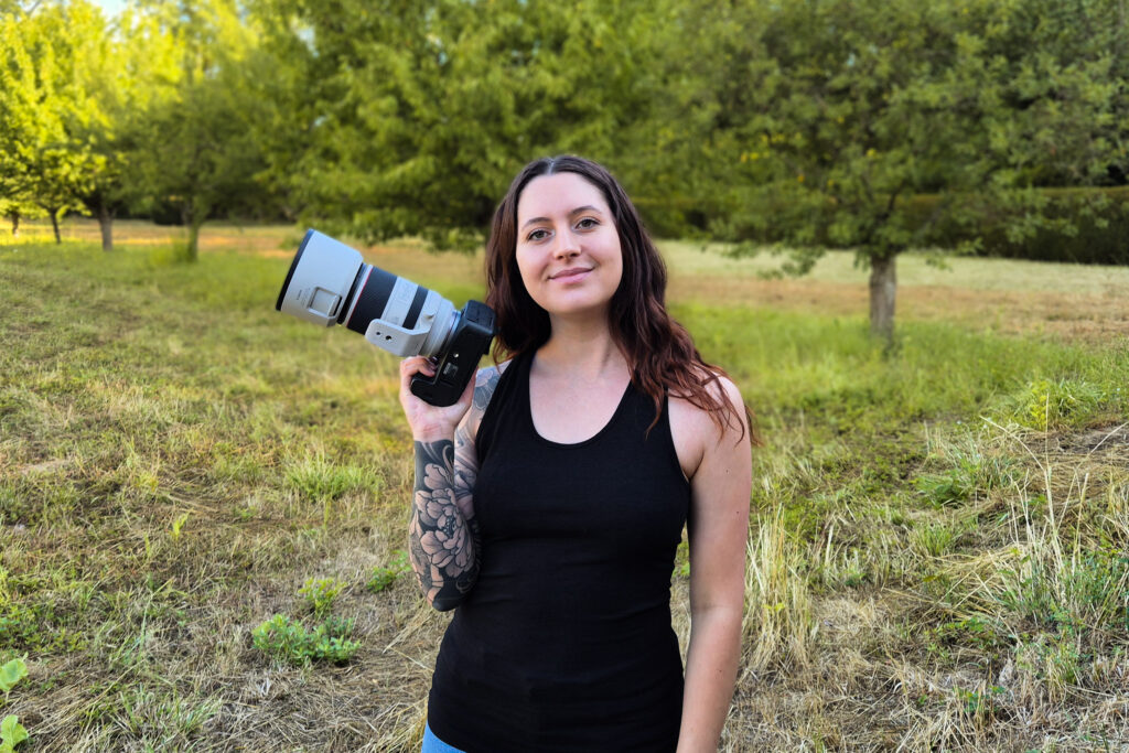photographie d'une jeune femme photographe en Alsace pour des portraits naturelles